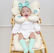 ins韩版卡通刺绣婴儿推车垫秋冬加厚新生儿棉垫儿童餐椅摇椅坐垫