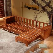 沙发组合新中用(新中用)客厅，橡质y木胶小户型休闲两式贵妃转角沙