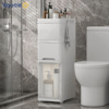卫生间马桶置物架厕所浴室，夹缝防水收纳柜子，落地洗手间用品储物柜