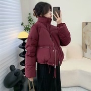 韩版棉服女洋气短款棉衣冬季外套冬装大码宽松加厚女士棉袄
