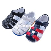 斯乃纳小童鞋夏季新sp1200428男宝宝羊皮，学步鞋软底防滑包头凉鞋