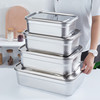 304食品级不锈钢保鲜盒大容量饭盒商用防漏食物保鲜冰箱收纳防窜