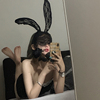 韩国头箍蕾丝兔耳朵发箍网纱性感情趣饰品面纱猫耳朵发卡女头饰