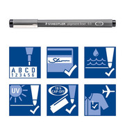 德国施德楼308耐水针管笔0.1mm针管笔绘图勾线笔针管笔勾边笔