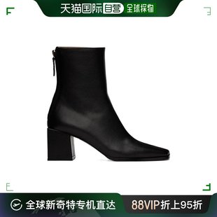 香港直邮Reike Nen 徽标后拉链及踝靴 RL3SH065Black