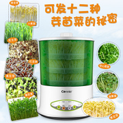 智能生豆芽机家用全自动双层大容量，多功能育苗发黄黑豆芽菜机罐盆