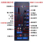 蓝牙音箱功放主板12V电瓶26*10适用新科金正先科拉杆音响功放板