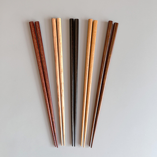 出日本原木筷子家用中式檀木分餐筷子一人，一筷防霉防滑分类耐高温