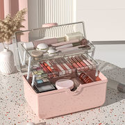 美术生工具箱多层化妆品收纳盒桌面大容量指甲油整理光疗机美甲箱
