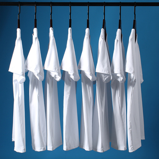 T恤纯色白色简约可爱衬衫体恤时尚男女个性白衬衫潮