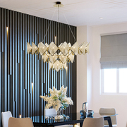 后现代简约奢华水晶吊灯北欧设计师样板房客厅餐厅卧室别墅吊灯