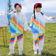 儿童啦啦队演出服国庆秋季运动会服装小学生班服团体加油比赛衣服