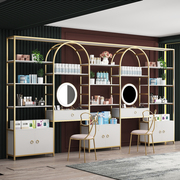 化妆品展示柜美容院货架展示架带镜美甲架子多层置物架护肤品货柜