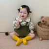 婴童套装韩版洋气外出服婴儿娃娃衫碎花上衣背带包屁裤两件套