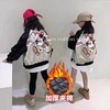 女童棉衣外套2022棒球服夹棉款洋气韩版中大童拼色夹克上衣潮