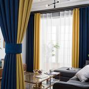 窗帘成品简约现代遮光高档大气北欧2021年卧室客厅飘窗窗帘布