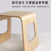 多功能开口凳家用实木儿童创意书餐桌凳客厅小板凳小椅子茶几矮凳