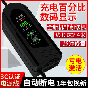 自动断电电动车电瓶，充电器48v12ah60v20ah72爱玛，雅迪台铃三轮通用