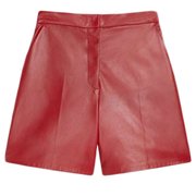 maxmara女士红色，皮革短裤lacuna002