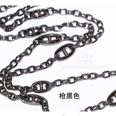 猪鼻子链浅金色银色金属包挂链条包带配件 单肩斜挎手机小包