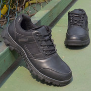 男皮鞋公务员户外作训执勤鞋，透气工装鞋，真皮低帮男军迷鞋h511-29