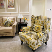 艾米尼奥老虎椅，美式单人沙发椅凳高背，布艺卧室阳台休闲轻奢设计师