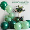夜光绿色乳胶气球生日派对甜品台布置舞台珠光绿婚礼房间装饰