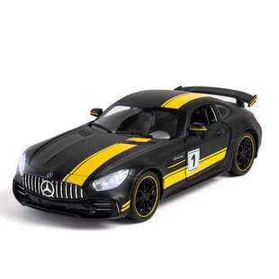  （彩盒）1 24奔驰GTR合金车模型 声光 儿童玩具摆件澄海