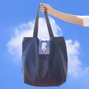 可折叠购物袋环保袋超市，大号定制印字手绘布袋便携轻便外出手拎包