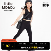 弹力-littlemoco童装春秋装，儿童裤子女童打底裤，运动裤长裤瑜伽裤