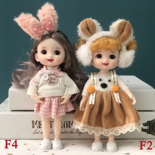 17厘米彤乐巴比洋娃娃换装套装小女孩公主生日礼物玩具珍藏版