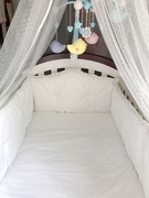 香港五星级酒店婴儿床上用品十件套 纯棉 新生儿床品床围机洗