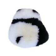 纯羊毛熊猫羊毛可爱熊猫，抱枕地毯地枕头小可爱