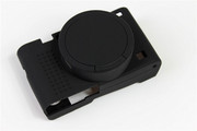 适用索尼DSC-RX100VII卡片相机包 黑卡硅胶保护套 RX100M7外壳