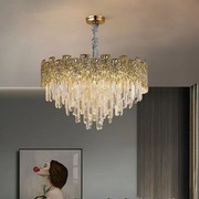 高定 法式轻奢水晶客厅灯餐厅卧室吊灯创意设计K9水晶吊灯