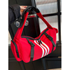 红色包包女2024时尚运动瑜伽健身包短途(包短途)旅行大容量单肩斜挎包
