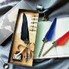 欧式复古羽毛笔钢笔套装哈利波特蘸水笔礼盒装生日礼物可定制礼盒
