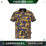 香港直邮versacejeans范思哲男士，巴洛克logo印花polo衫