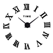 北欧创意挂钟diy亚克力钟表，客厅家居装饰大尺寸镜面墙贴时钟