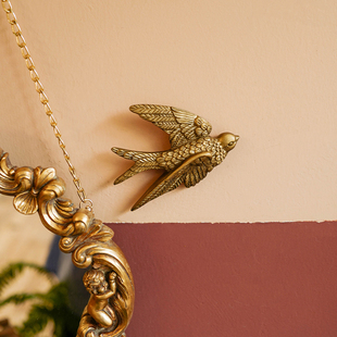 飞鸟壁挂ins风装饰品欧式墙面挂件客厅卧室复古墙上民宿壁饰燕子