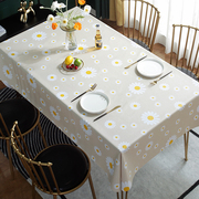 桌布免洗防油防水餐桌布台布加厚pvc长方形茶几桌垫书桌学生布艺