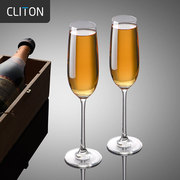 欧式香槟杯套装创意水晶玻璃红酒杯白葡萄酒高脚杯起泡酒杯子礼盒
