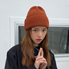 韩版秋冬毛线帽子女纯色，百搭加厚简约针织帽，冬天ins保暖日系冷帽