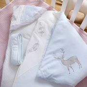 初生婴儿抱被春秋冬季加厚款新生儿包被宝宝产房包单外出纯棉被子