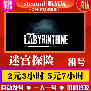STEAM正版游戏 迷宫探险 Labyrinthine出租号 恐怖 在线合作 联机