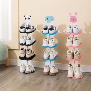 儿童鞋架门口小型可爱宝宝，室内小鞋柜窄款省空间，简易收纳塑料鞋架
