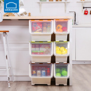 乐扣乐扣塑料收纳箱整理箱盒玩具厨房衣服易开卧室翻盖家用储物箱