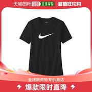 韩国直邮nike衬衫crow短袖，t恤黑色女士运动干爽版型t恤