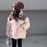 韩国童装儿童羽绒服短款加厚面包服男童女童学生冬装白鸭绒外套潮
