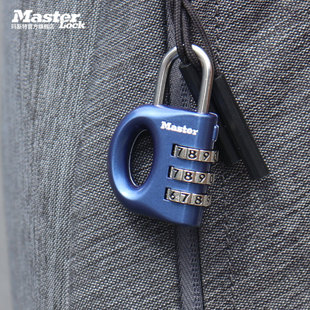 玛斯特密码锁小型迷你挂锁健身房更衣柜行李箱拉杆箱锁学生锁633D